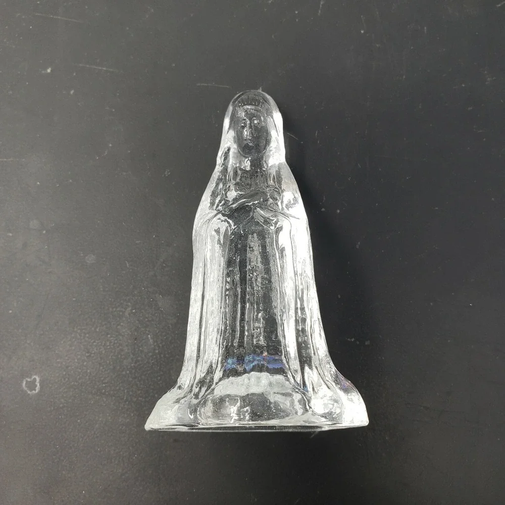 Vintage Nativity Scene‎ 7 Piece Glass Mirror Base CBK Ltd. 1988 Great Condition